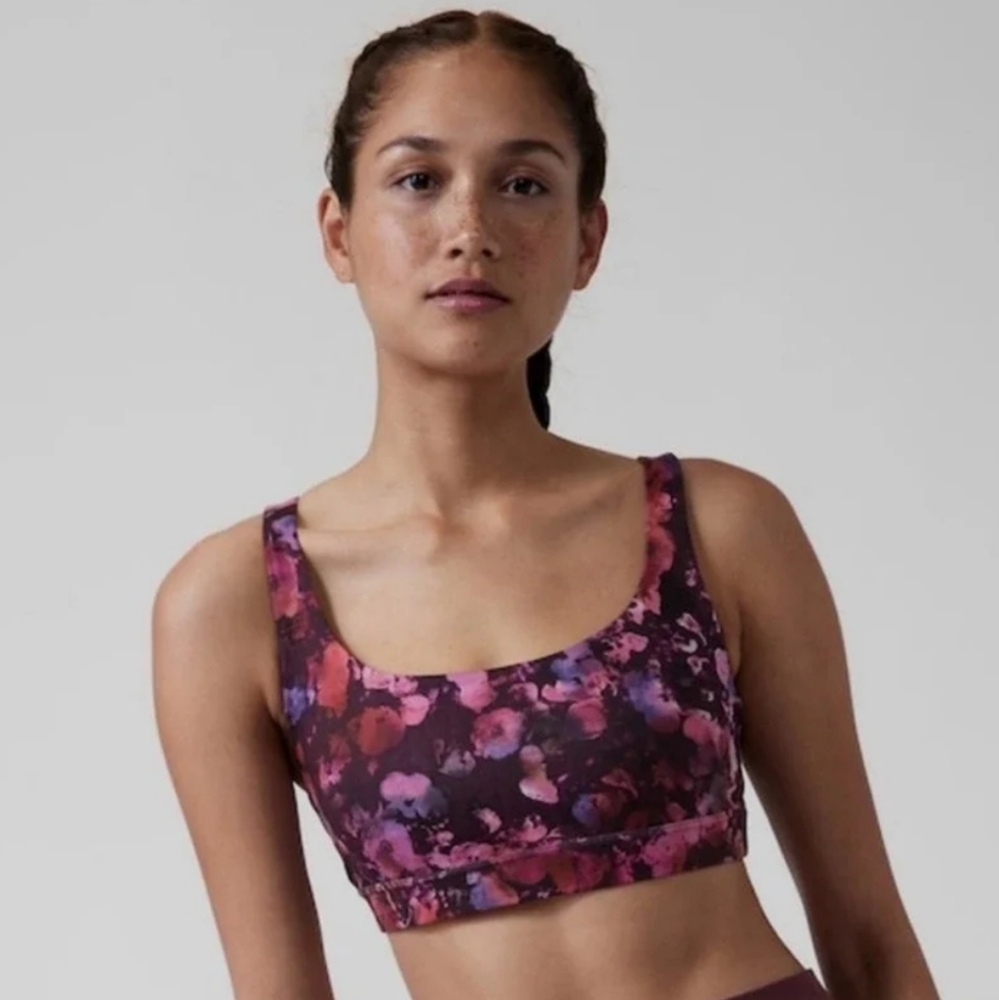 Athleta Floral Print Sports Bra